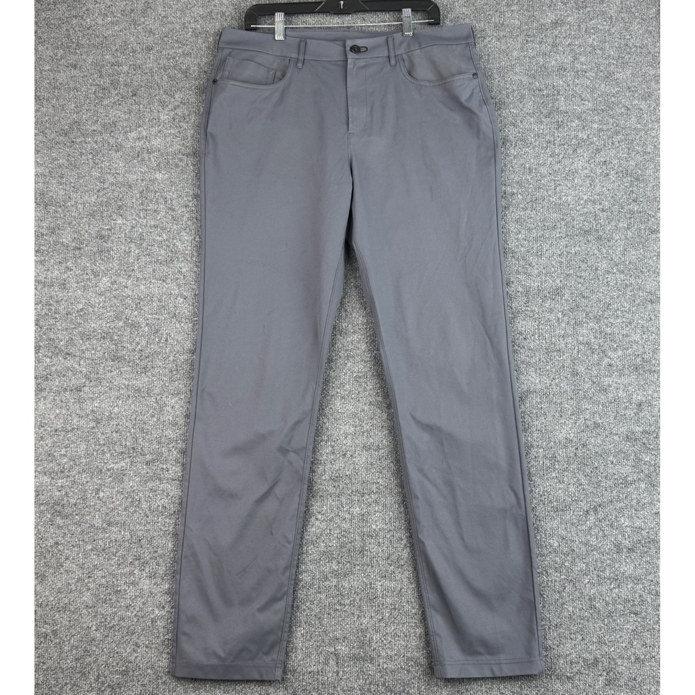 Public Rec Performance Pants 34x36 Dark Gray Tech Slim Lightweight 5 Pocket
